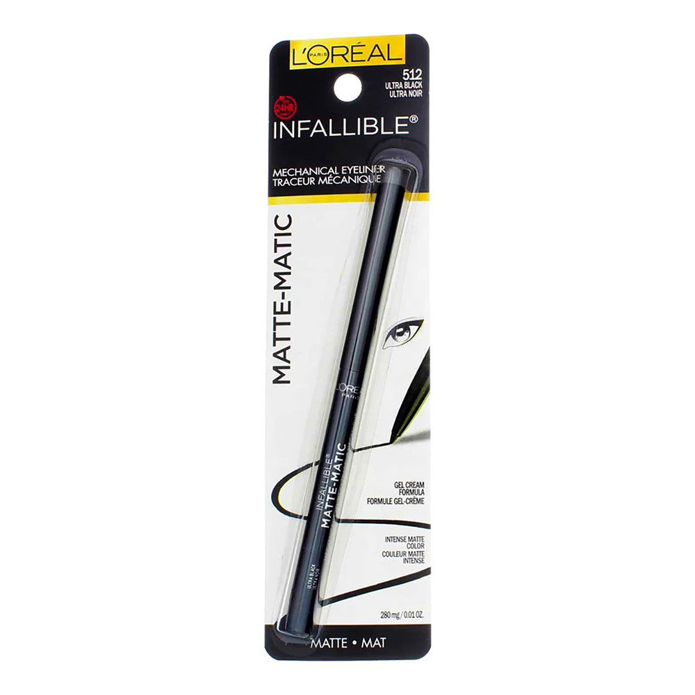 Loreal Paris Infallible Matte-Matic Mechanical Eyeliner, 512 Ultra Black, 1 Ea